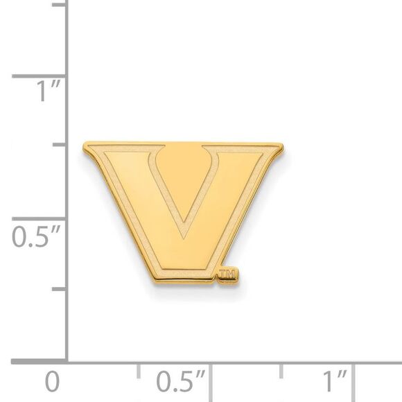 10k Yellow Gold Vanderbilt University Small Post Earrings